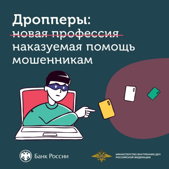 Информационные материалы по повышению киберграмотности и борьбе с дропперством.